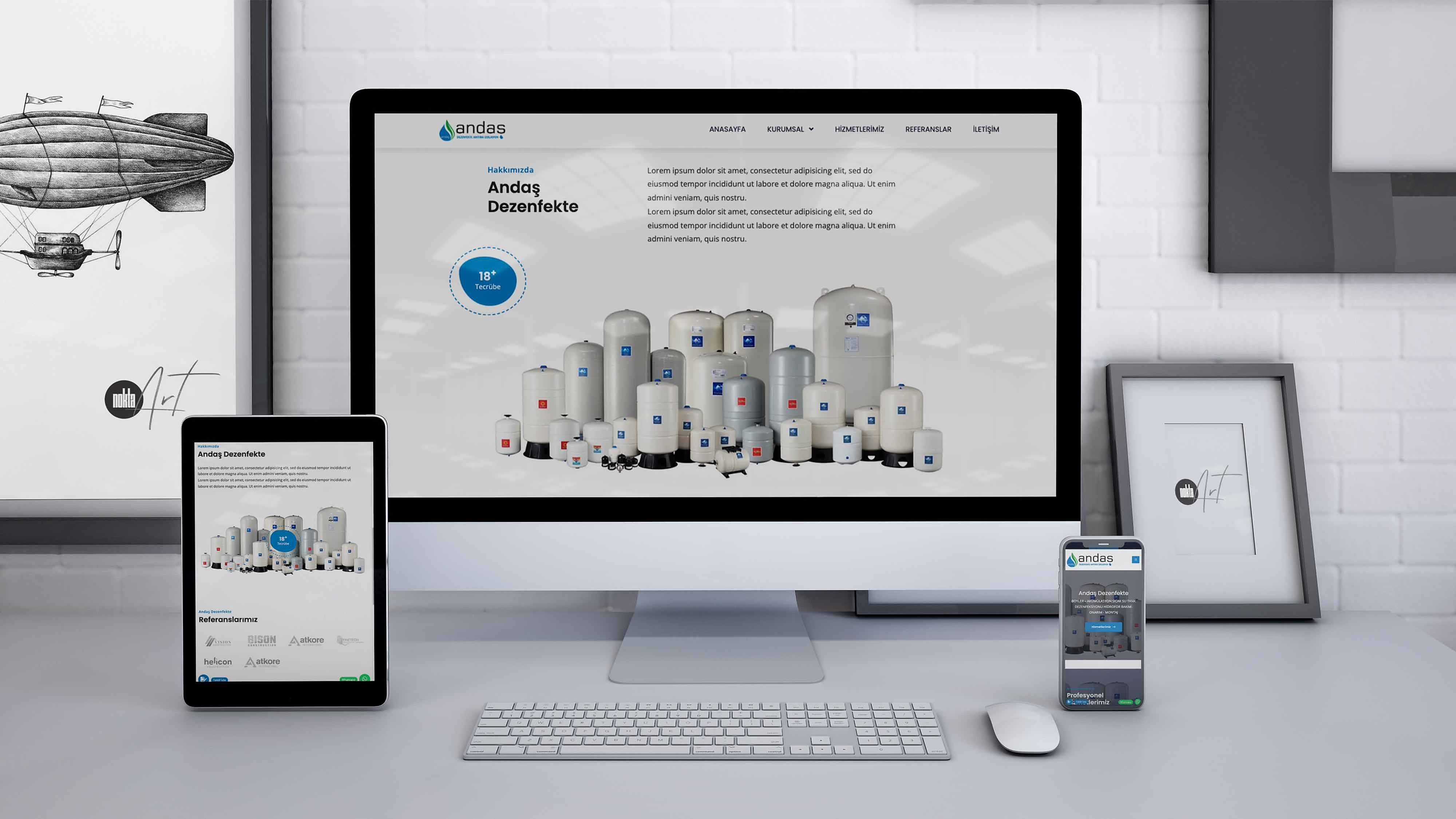 Andaş Dezenfeksiyon - HTML Web Tasarım