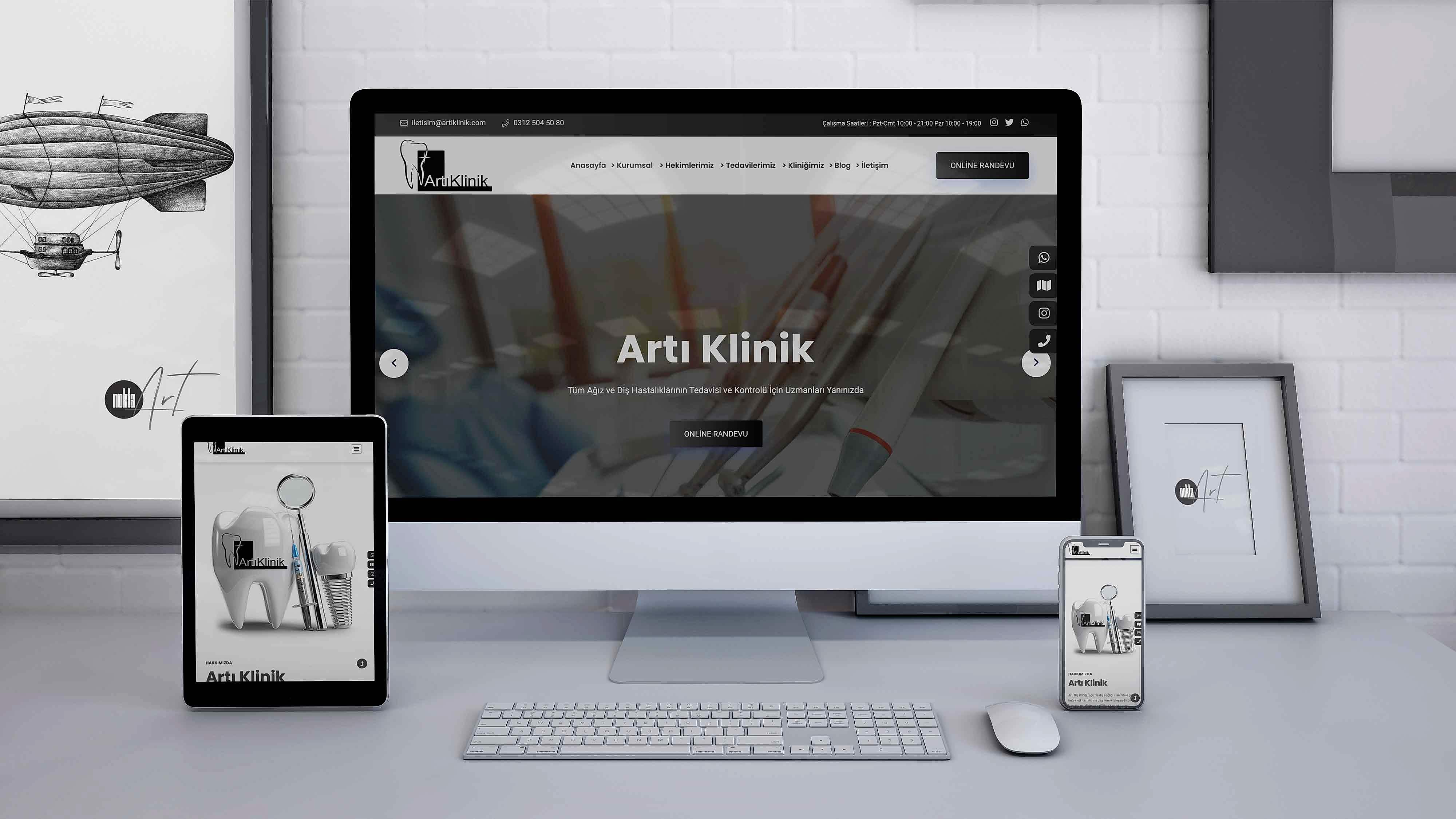 Artı Klinik Web Sitesi Yapımı