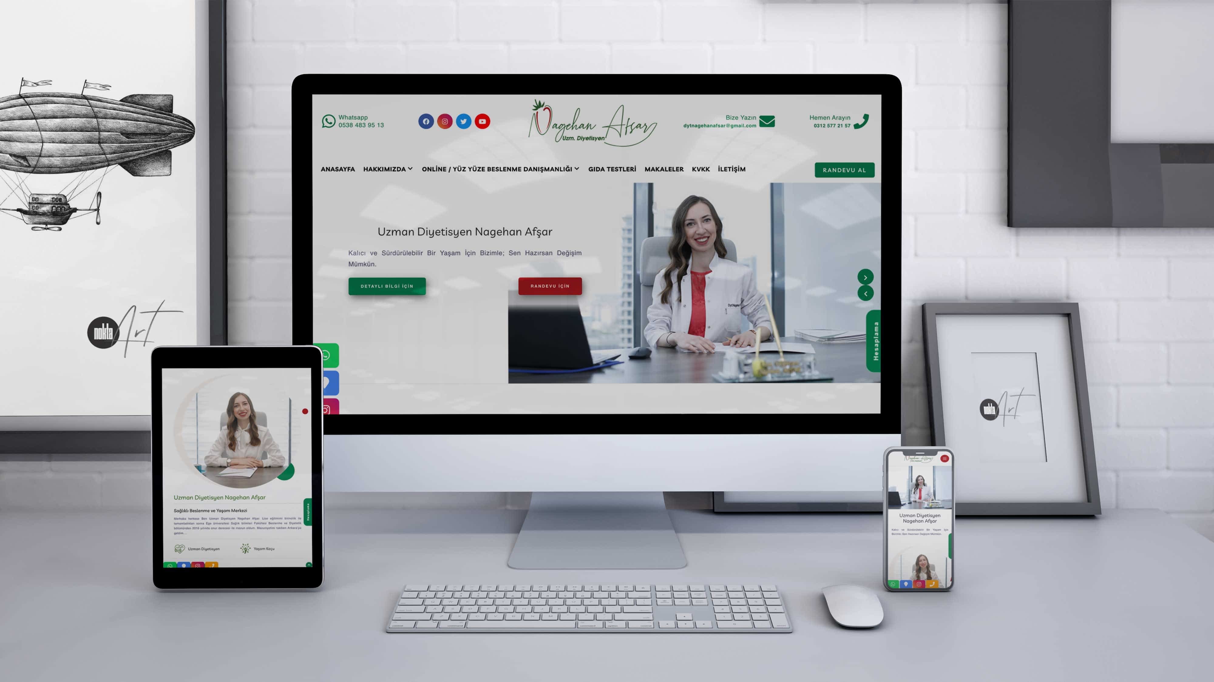 Uzman Diyetisyen Nagehan Afşar - Web Tasarım