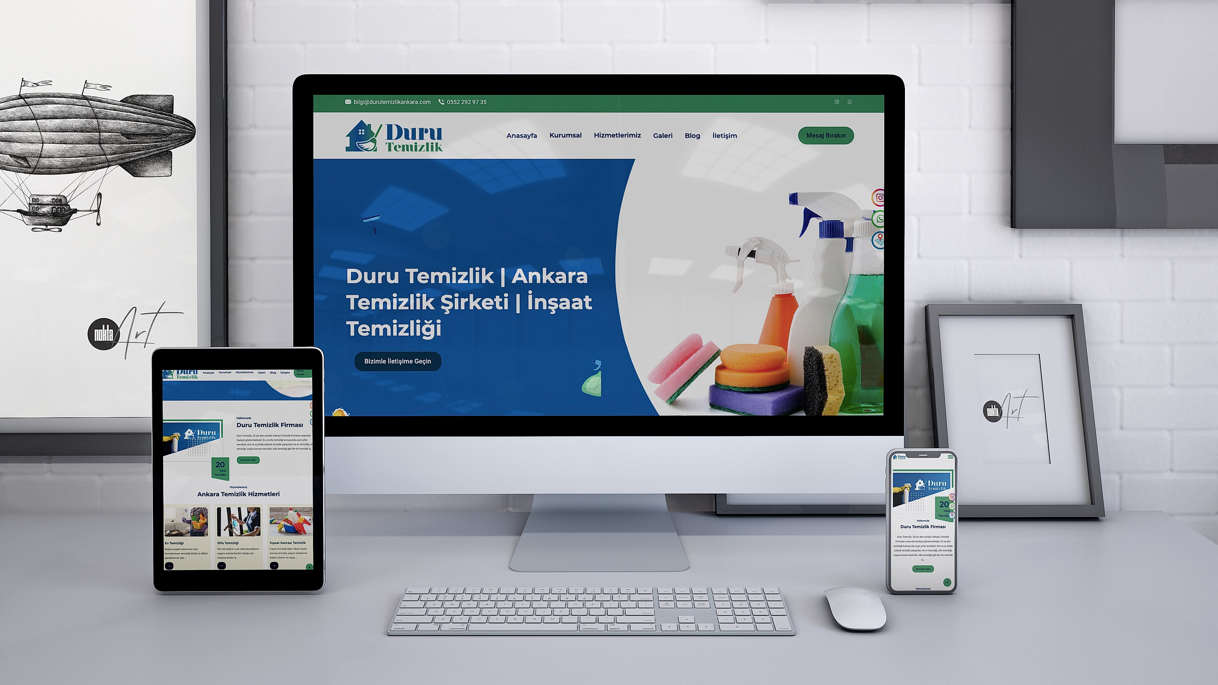 Duru Temizlik - Web Sitesi Tasarımı