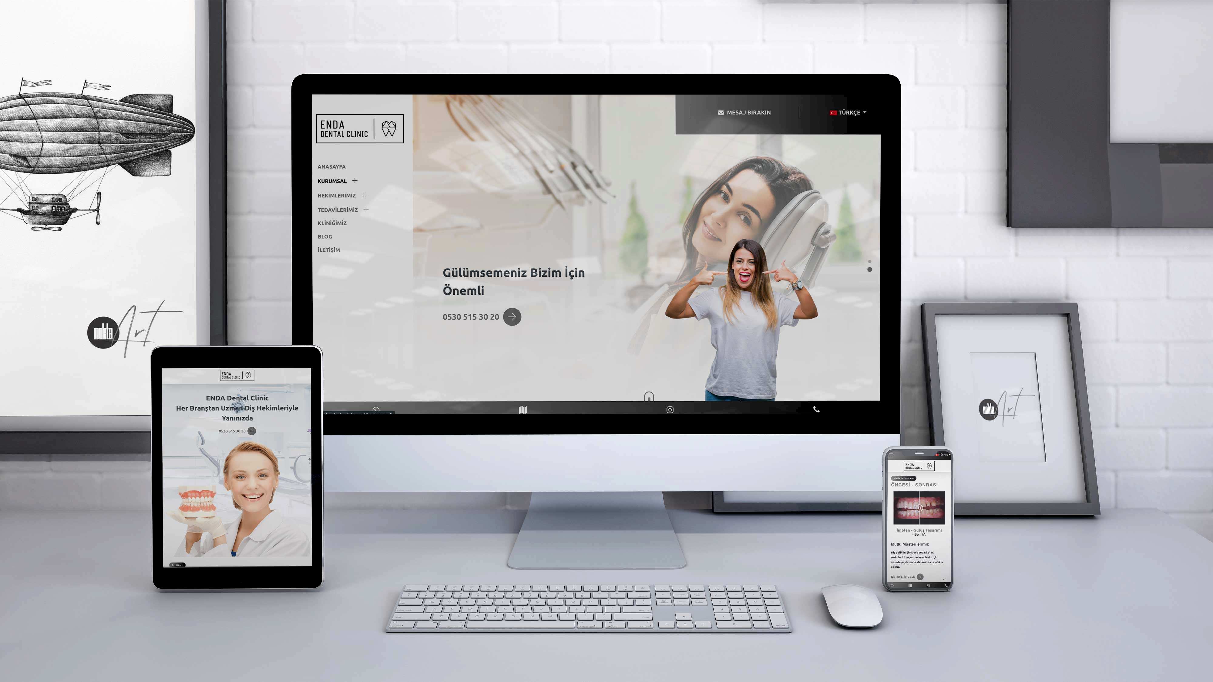 ENDA Dental Clinic - Web Tasarım