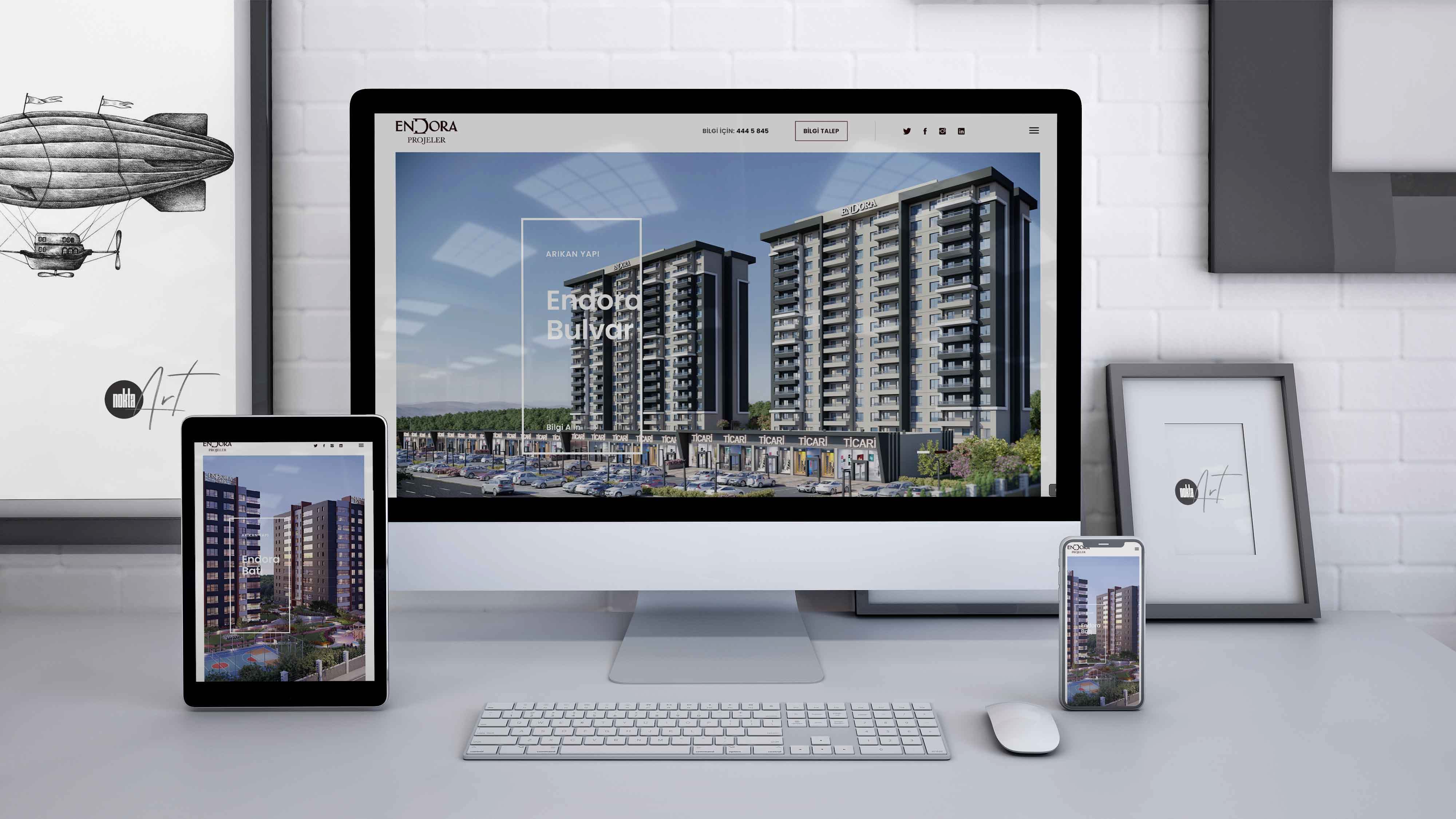 Endero Projeleri Web Sitesi