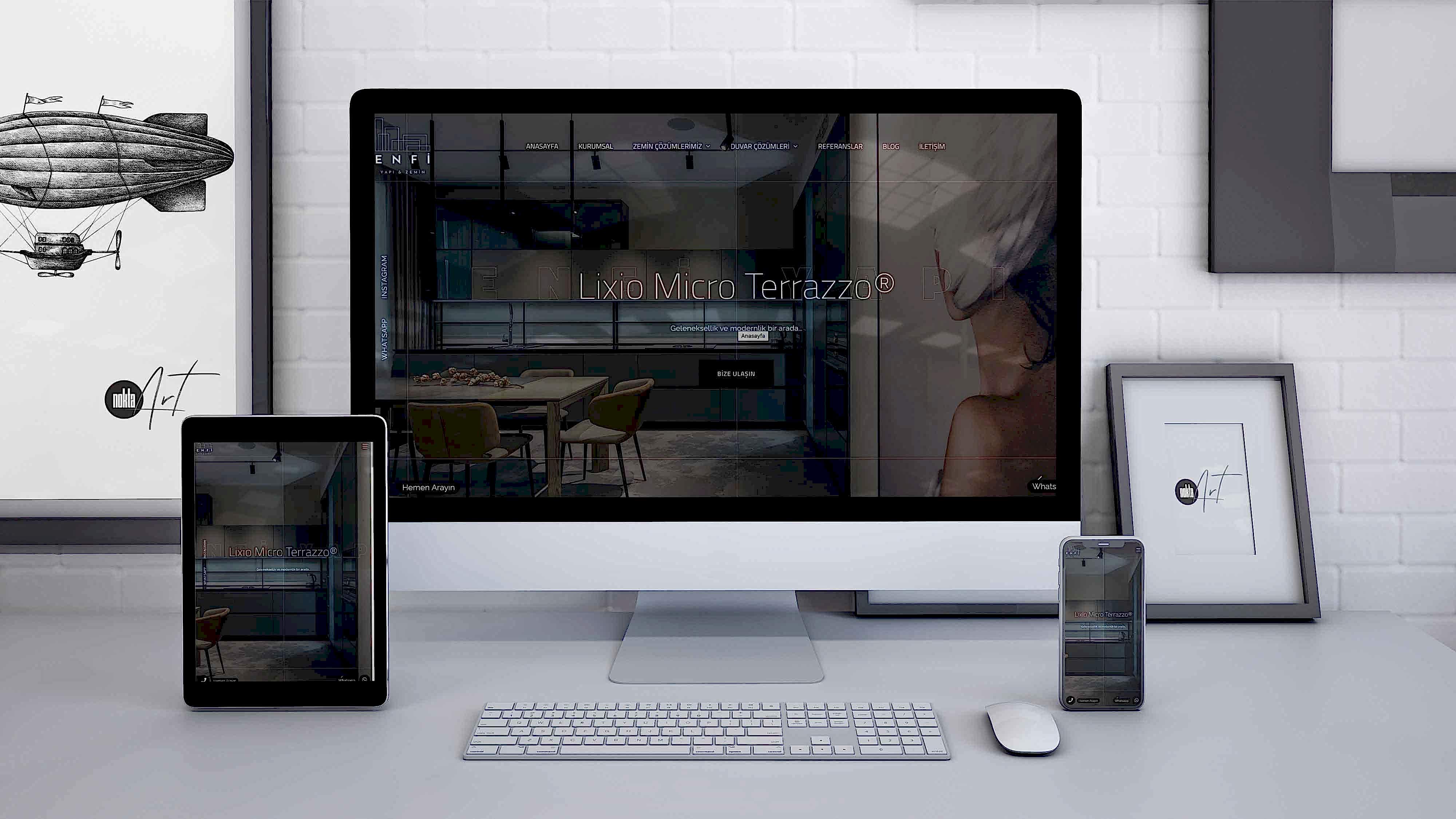 Enfi Yapı Web Sitesi Tasarım ve Yazılım