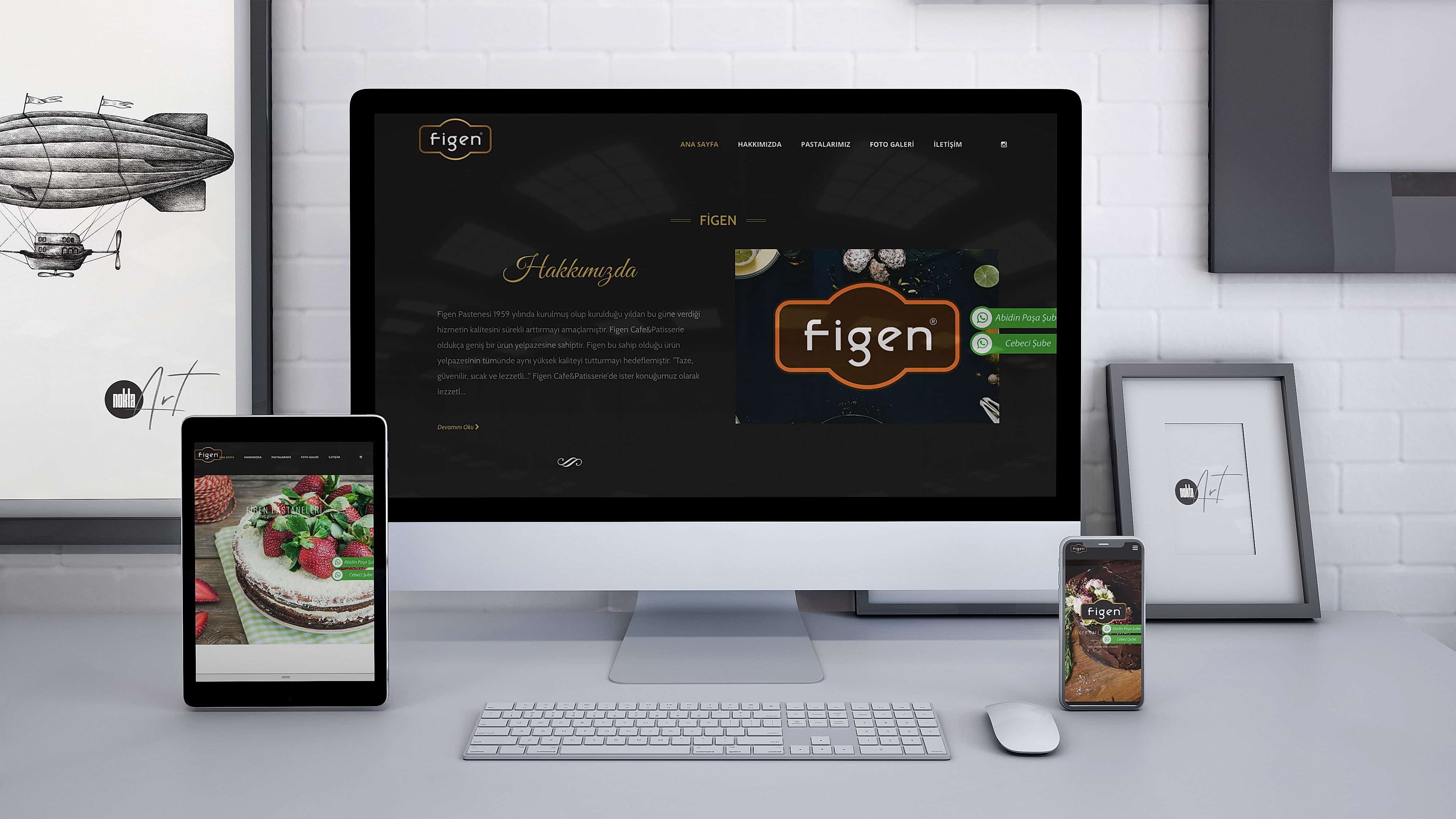 dijital menülü web tasarım