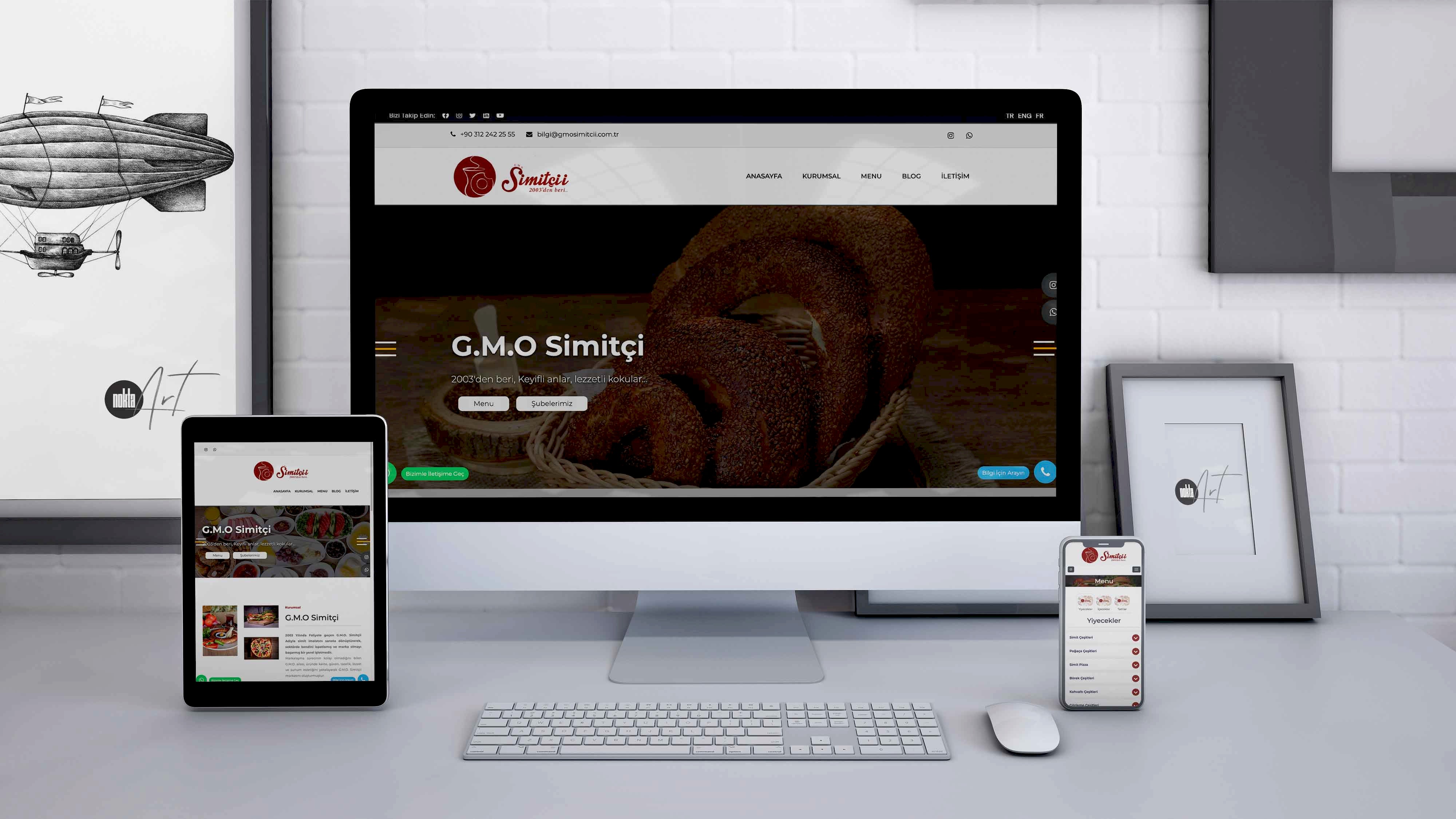 G.M.O. Simitcii - QR Menülü Web Sitesi