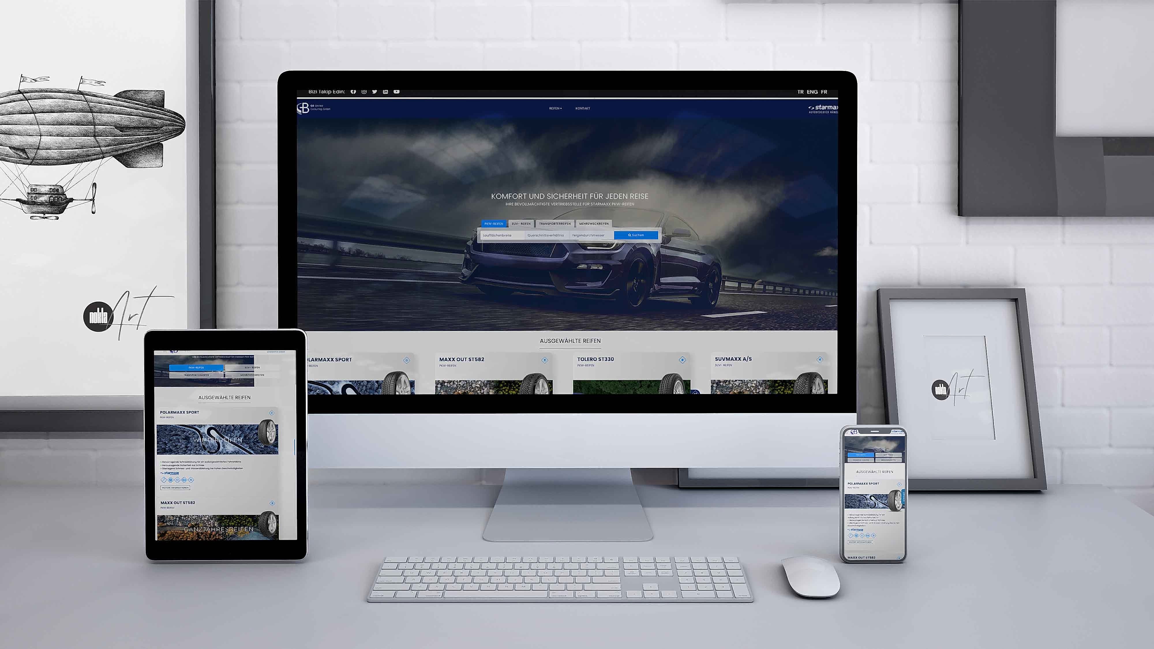 GB Limited Reifen - Almanya Web Tasarım ve Yazılım Hizmeti