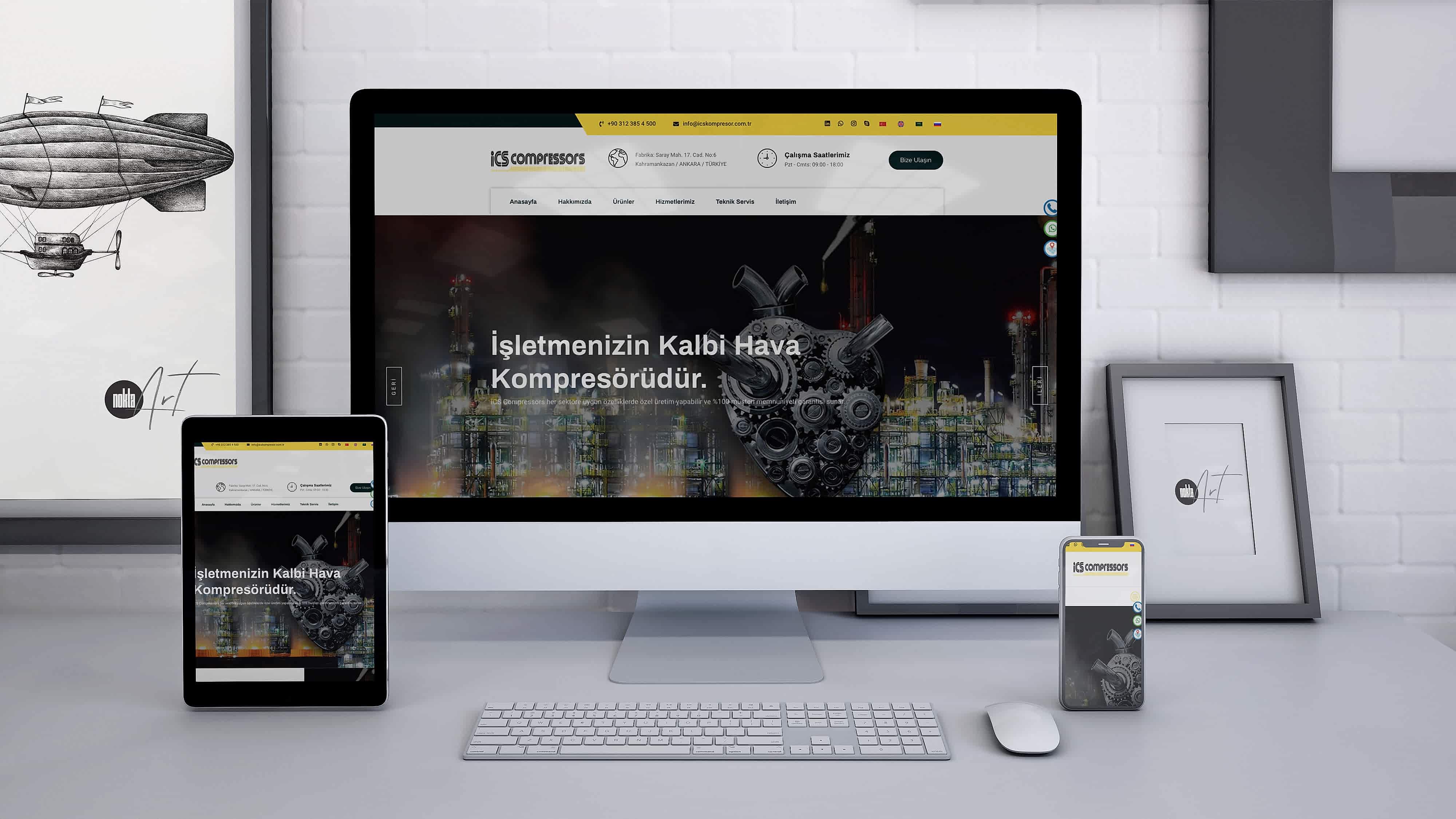 İCS Kompresör - Web Tasarım