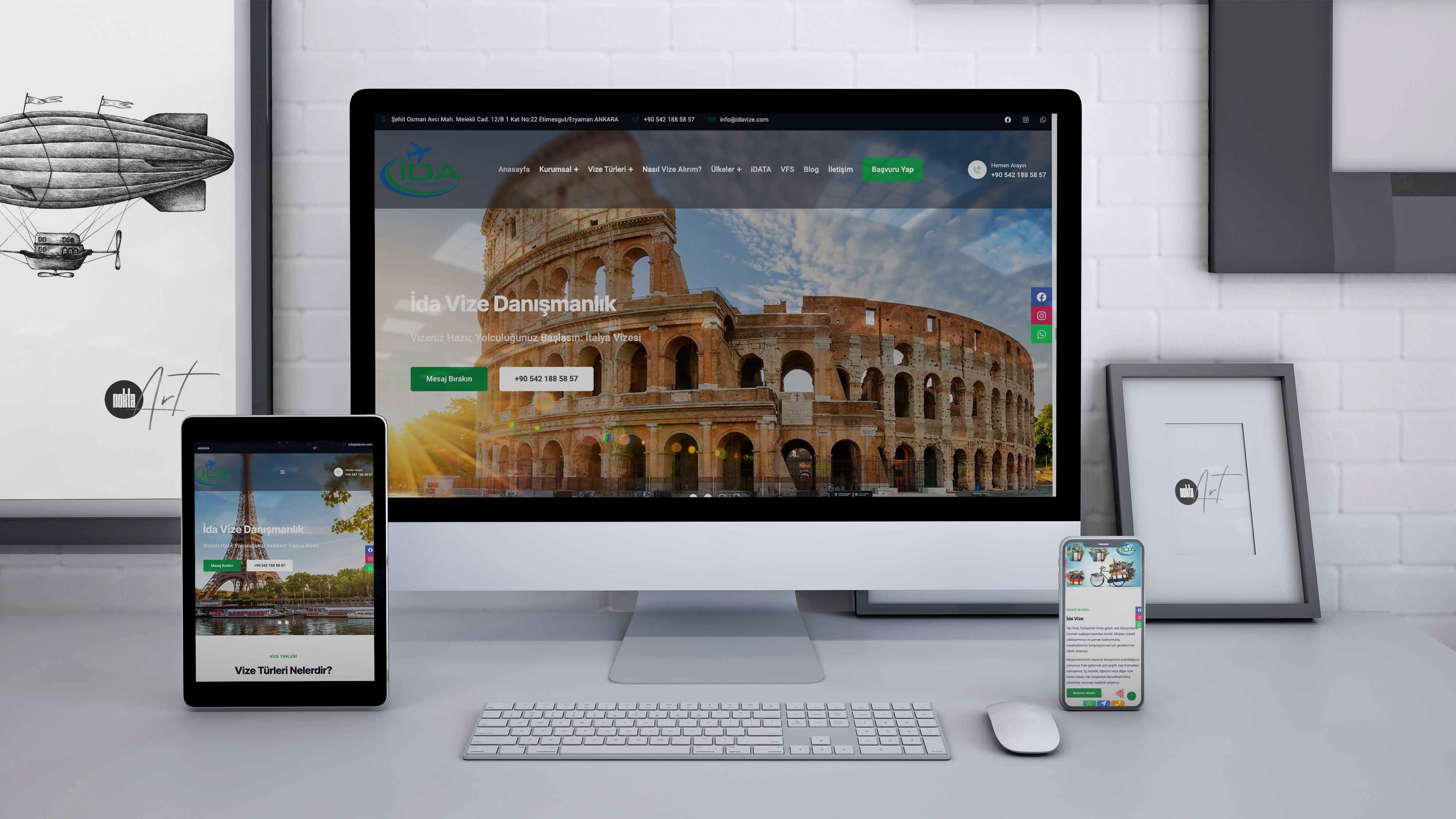 İda Vize Danışmanlık - Web Tasarım