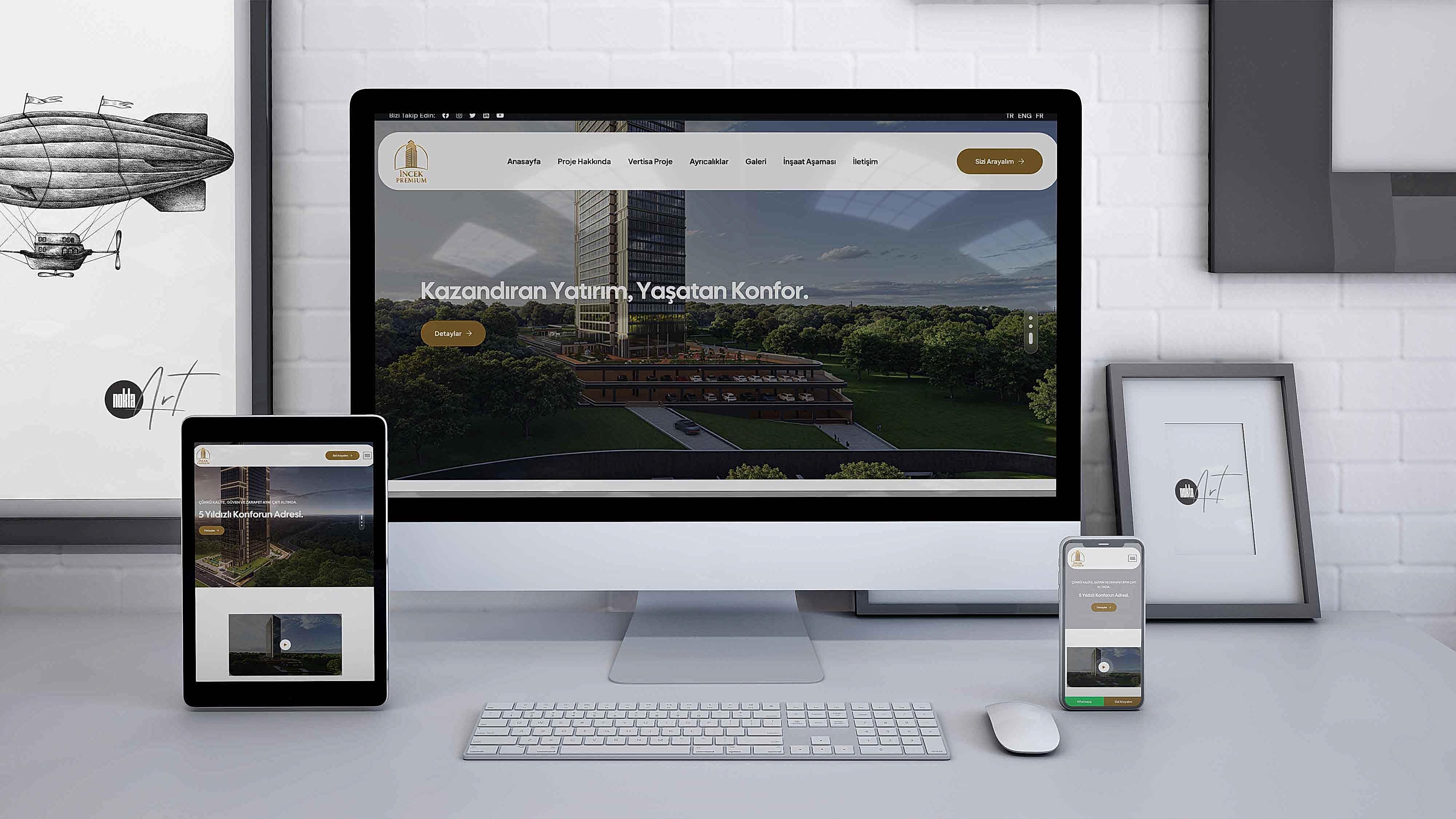 İnşaat Projesi Web Sitesi