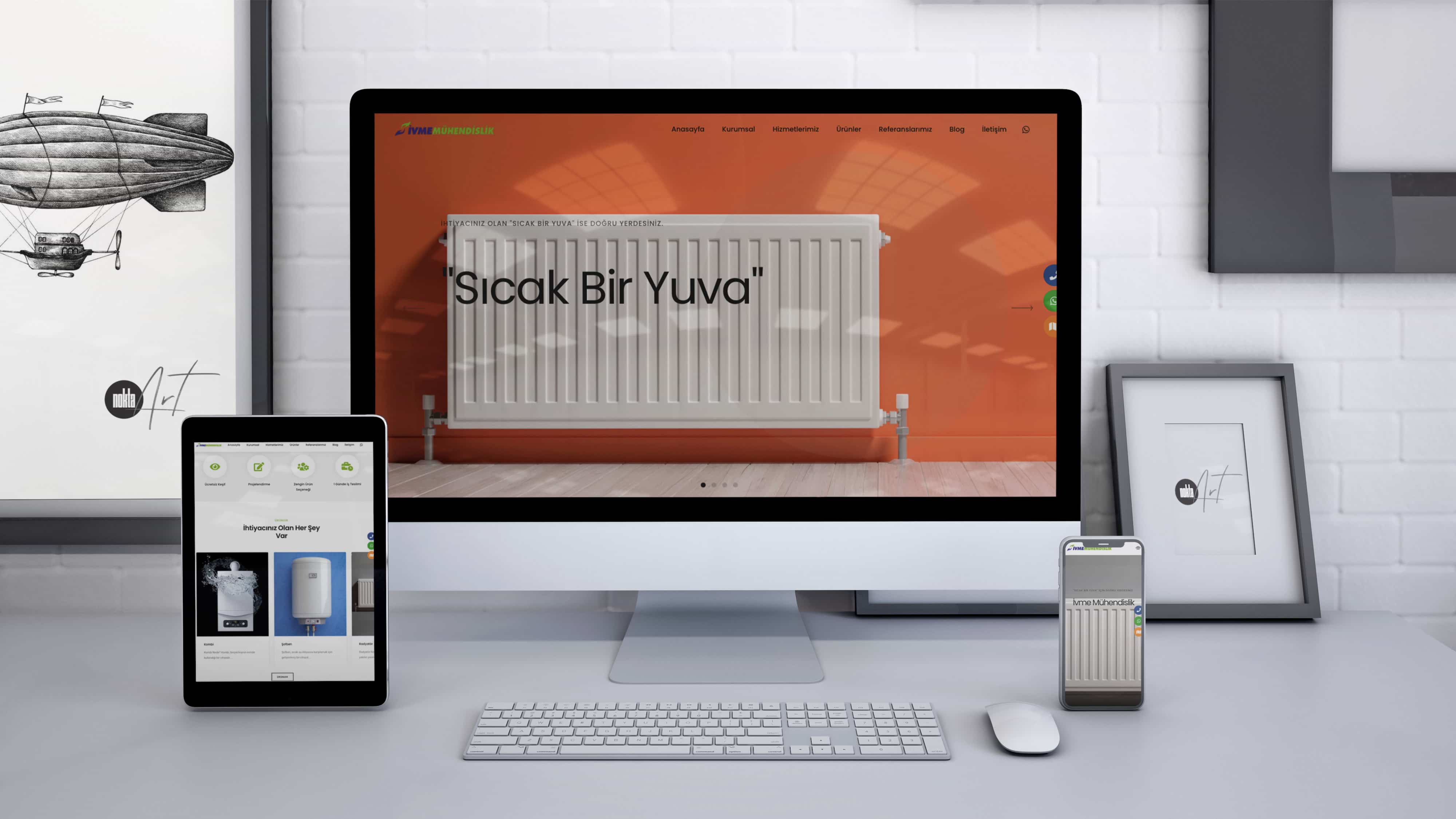 İvme Mühendislik Web Sitesi Yapım İşi