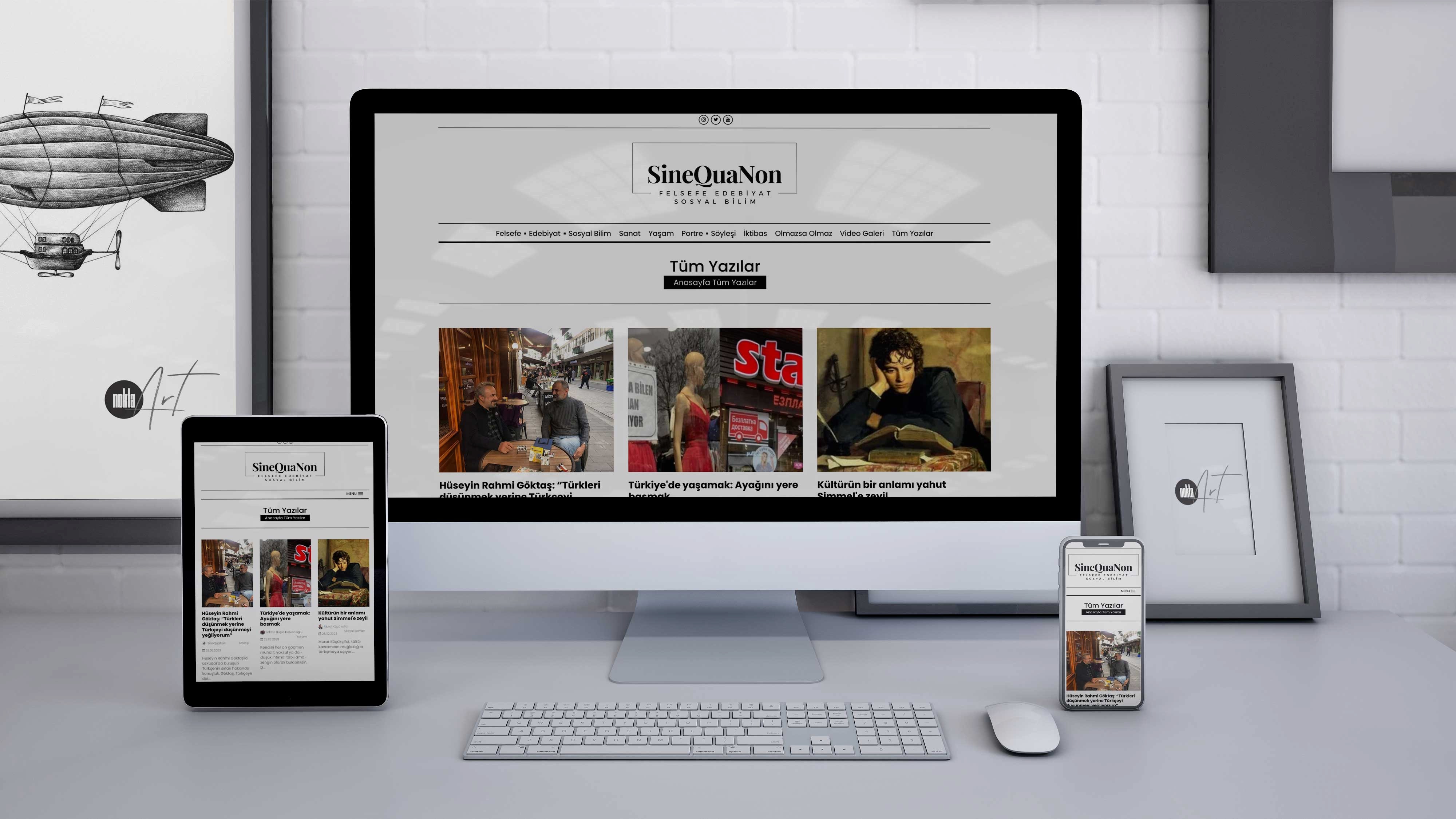 KETEBE Yayıncılık - SineQuaNon - Web Tasarım