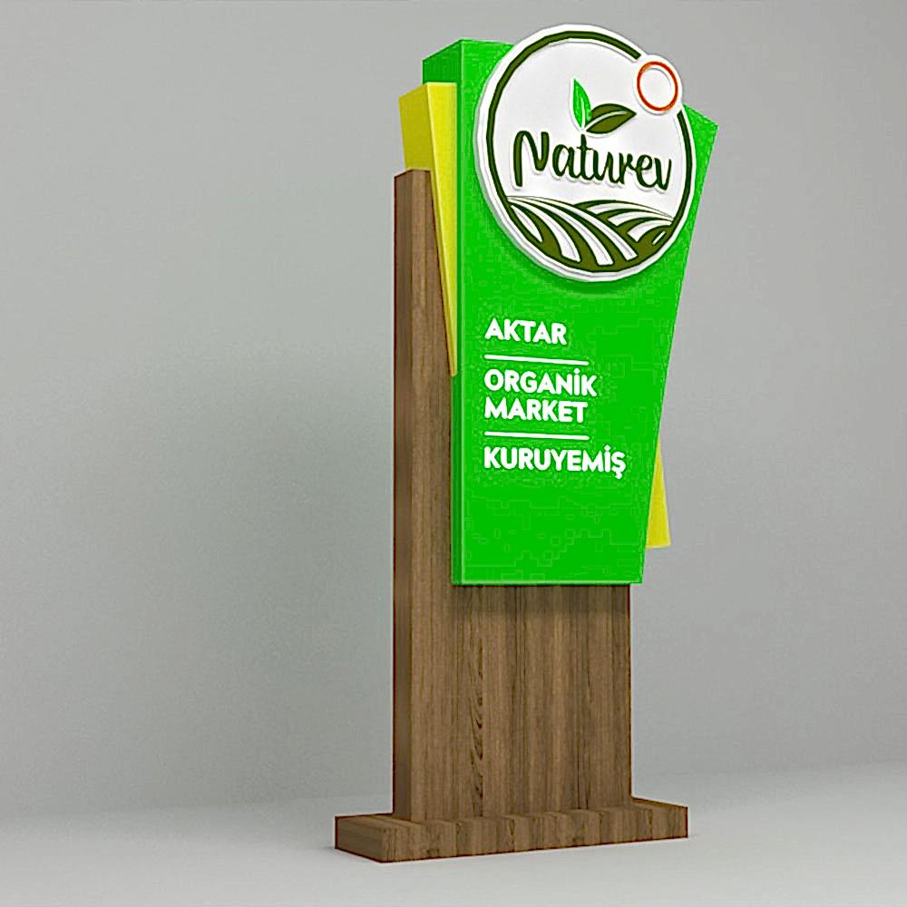 Naturev Tabela ve Totem Tasarımı
