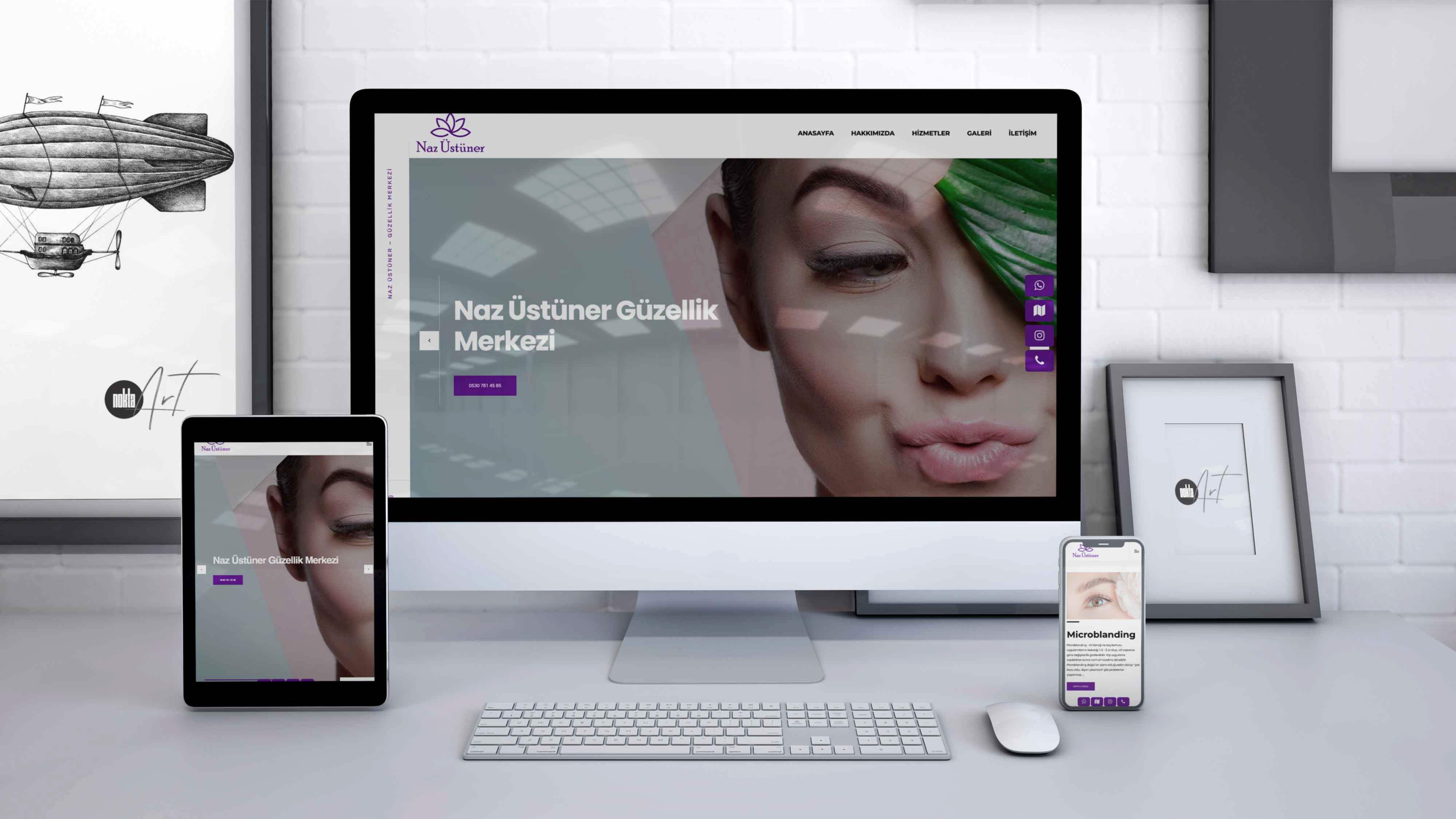 Naz Üstüner Beauty - Web Sitesi Yenileme