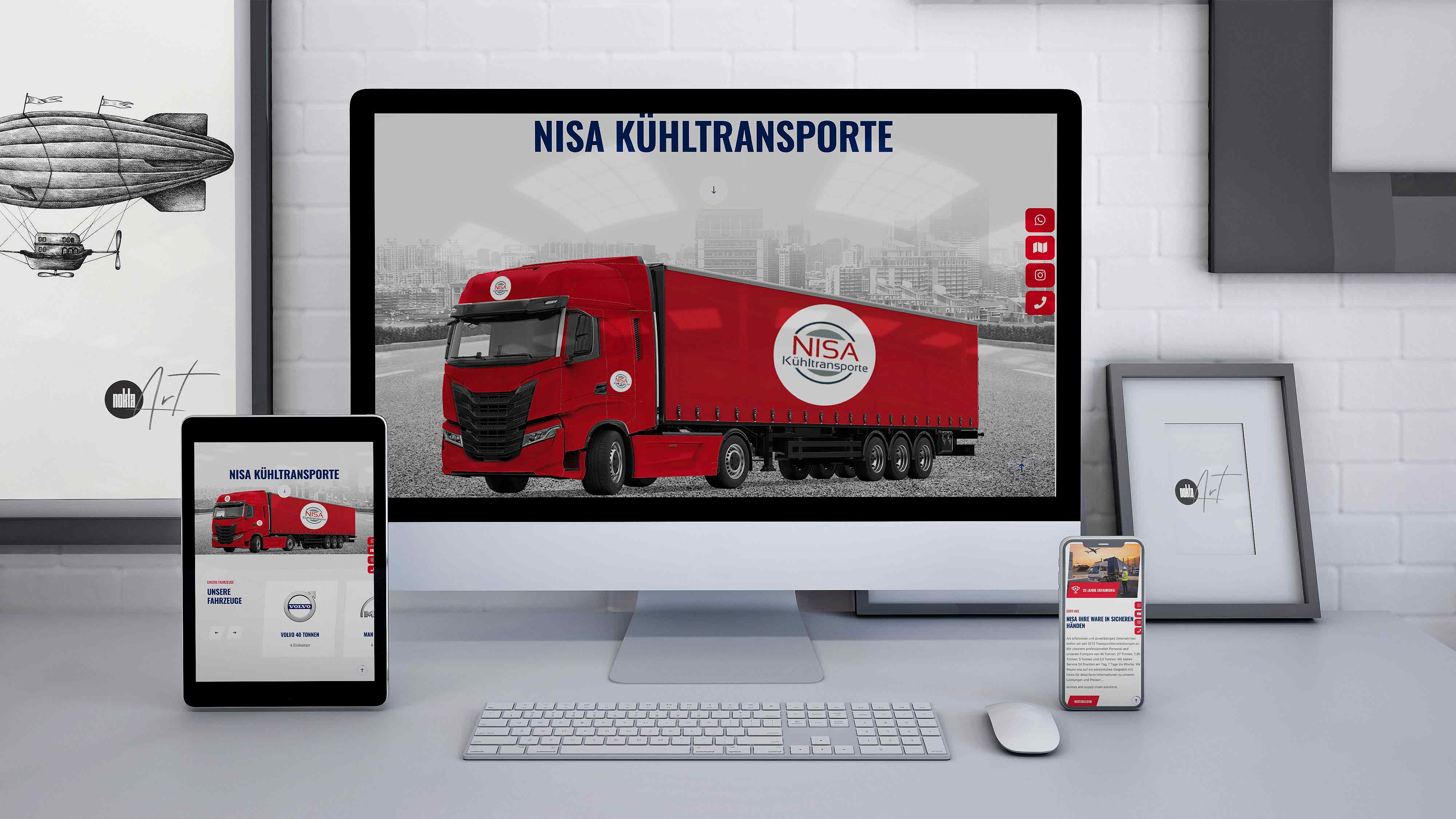 Nisa Transporte - Web Sitesi Tasarımı