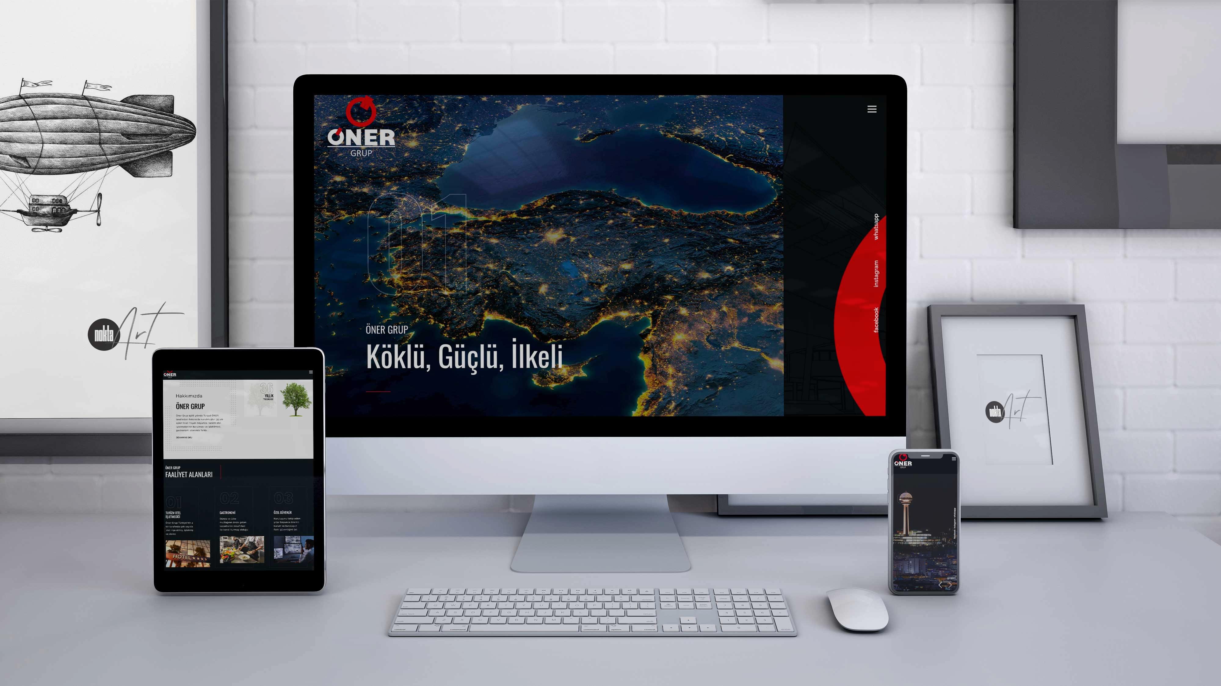 Öner Grup - Web Sitesi Yapım ve Tasarım