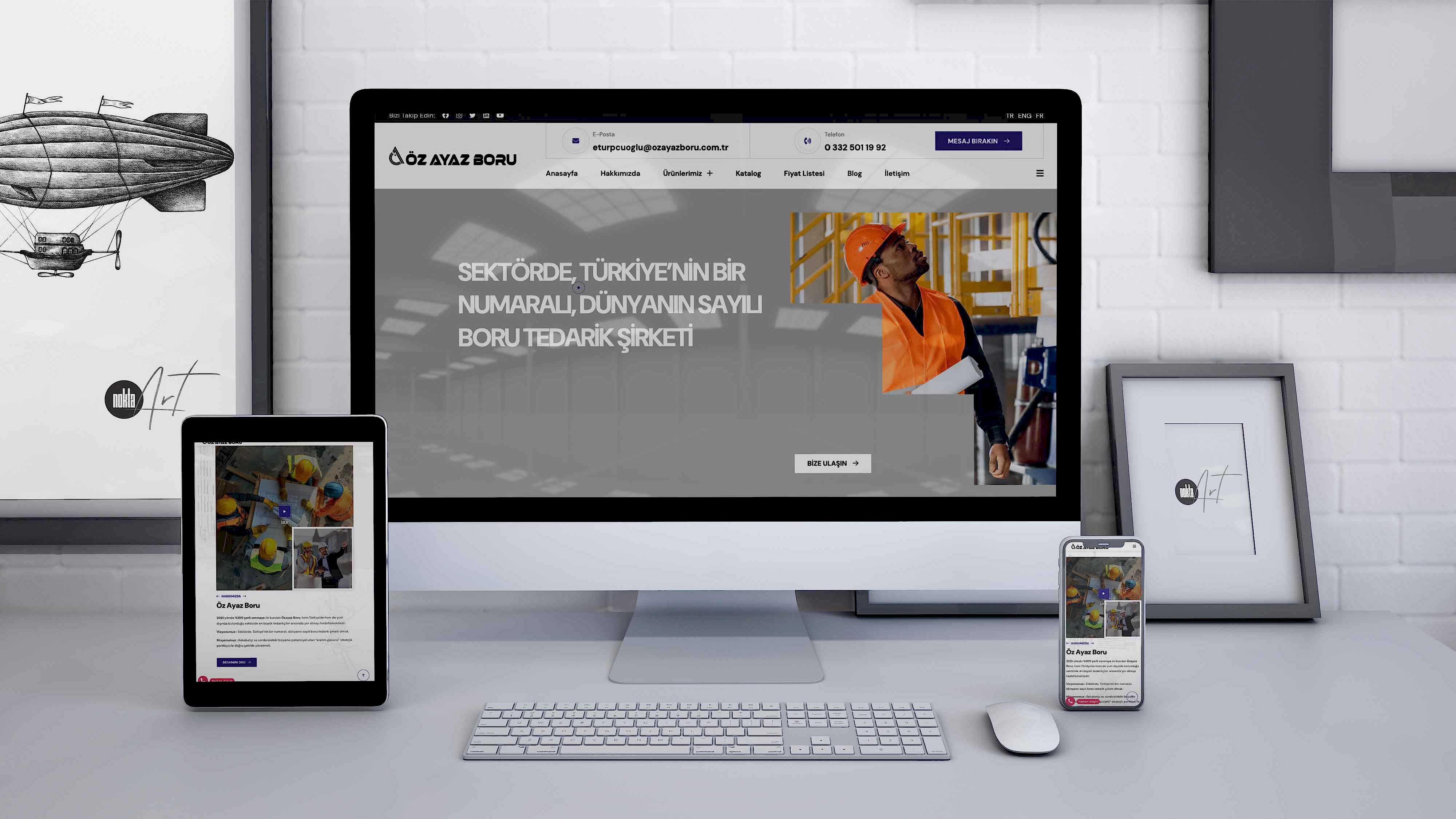 Öz Ayaz Boru Web Tasarım ve SEO Yazılım