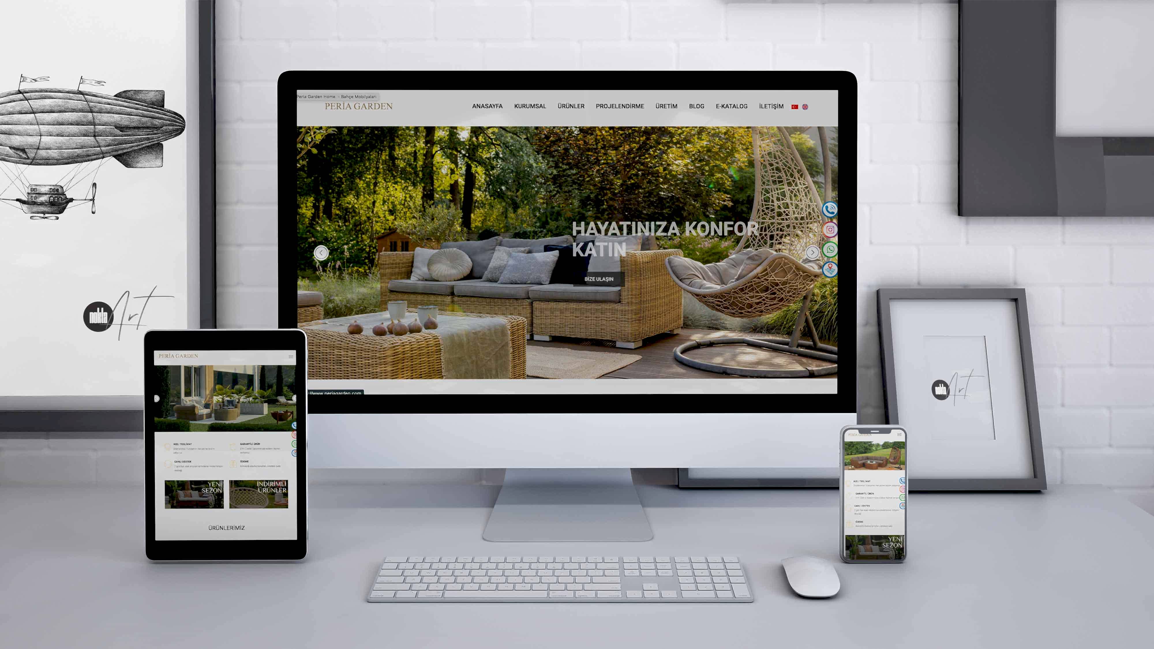 Peria Garden Home - Web Tasarım ve Yazılım