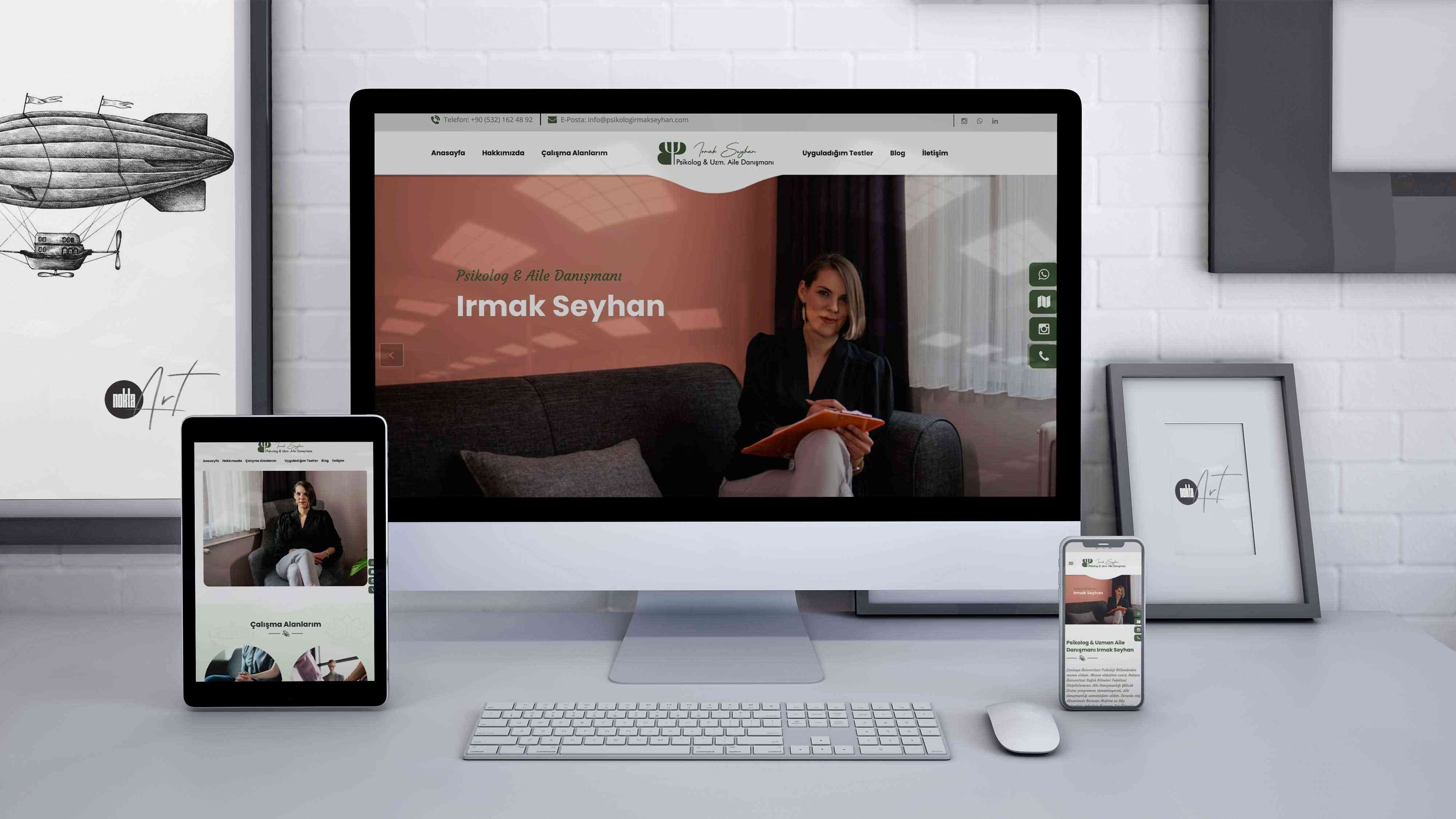 Psikolog İrmak Seyhan - Web Tasarım ve Yazılım