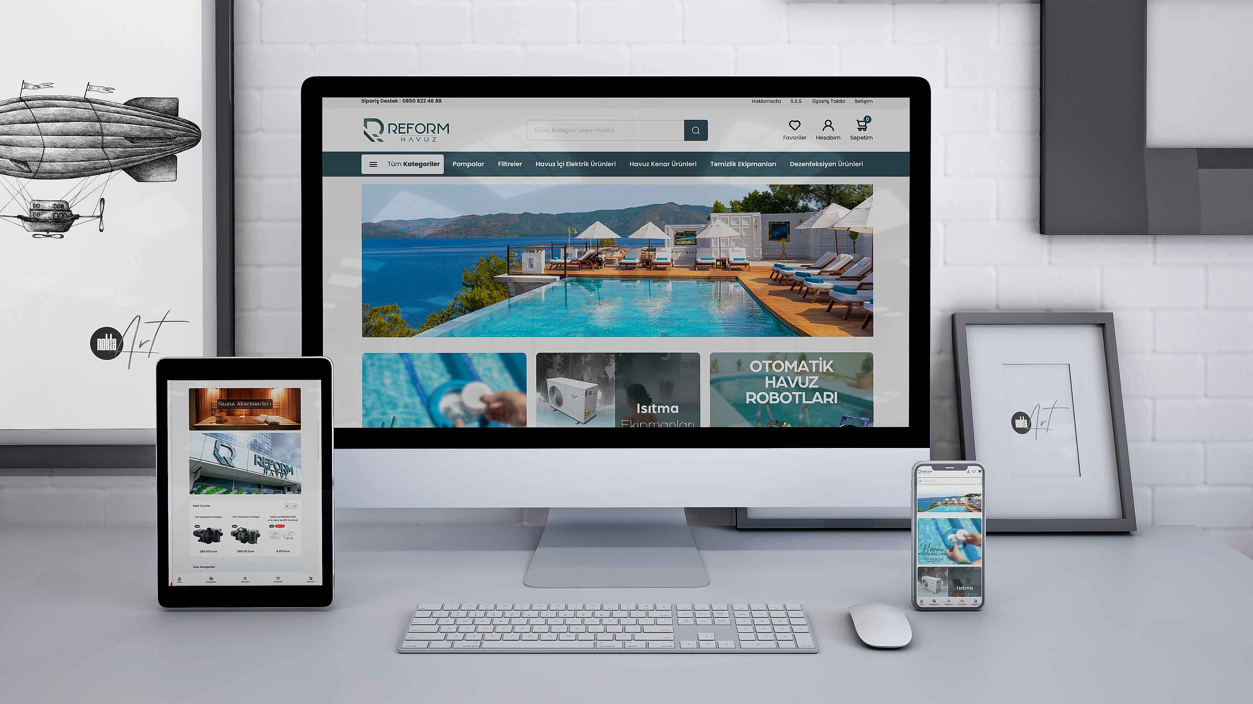 Reform Havuz Market - E Ticaret Sistemi