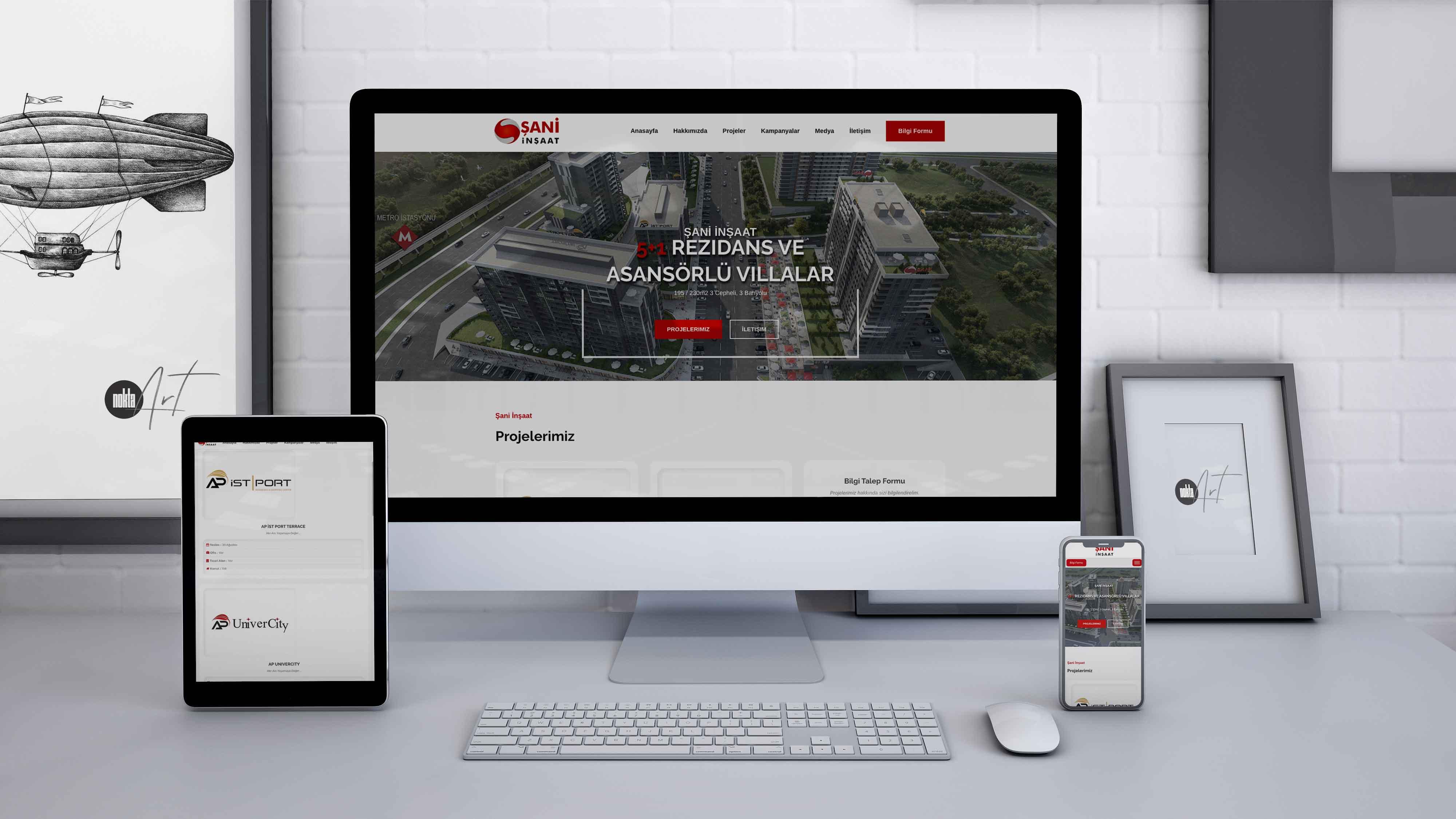 Şani İnşaat HTML Web Tasarım