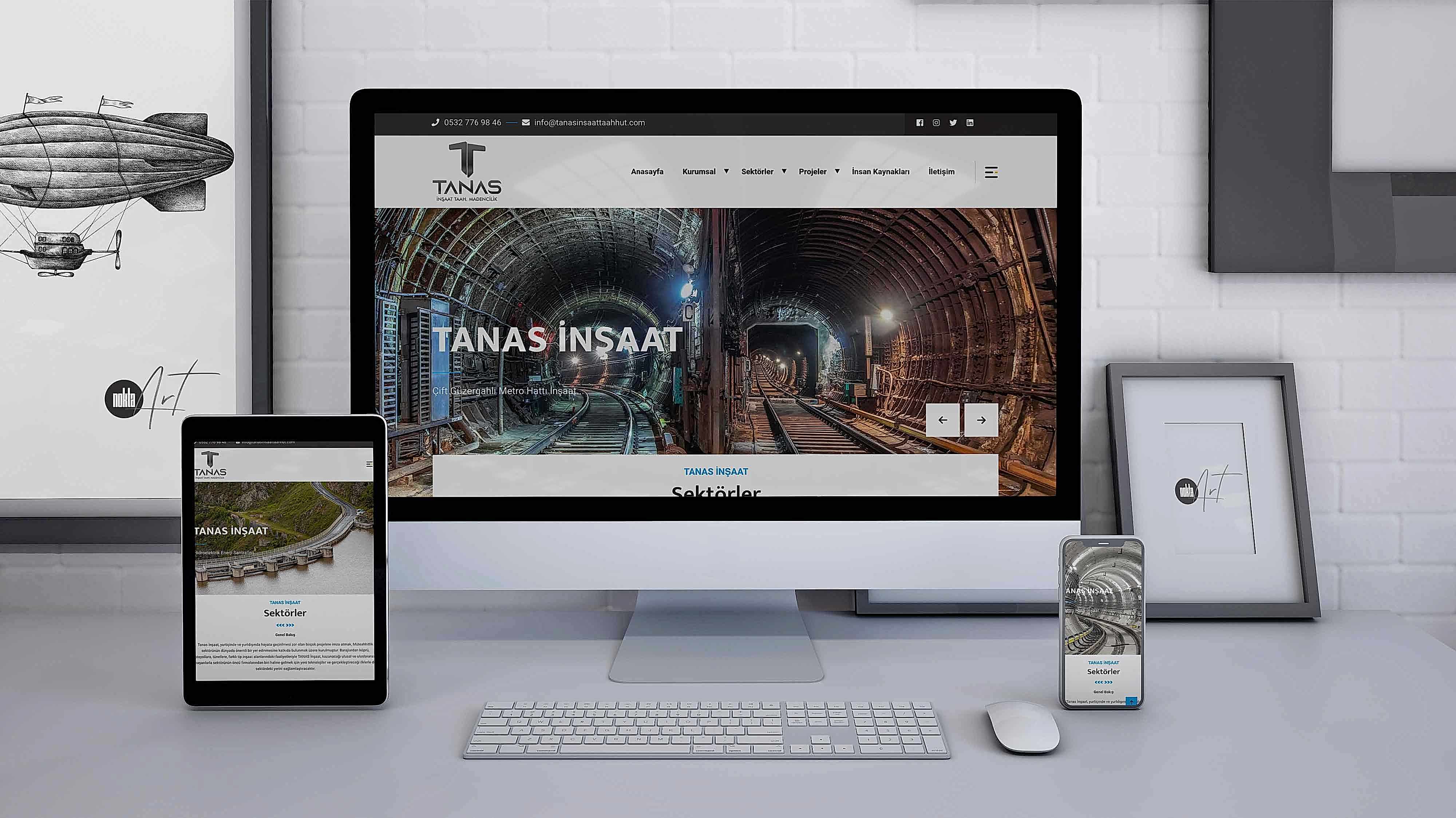 Tanas İnşaat - Web Tasarım 