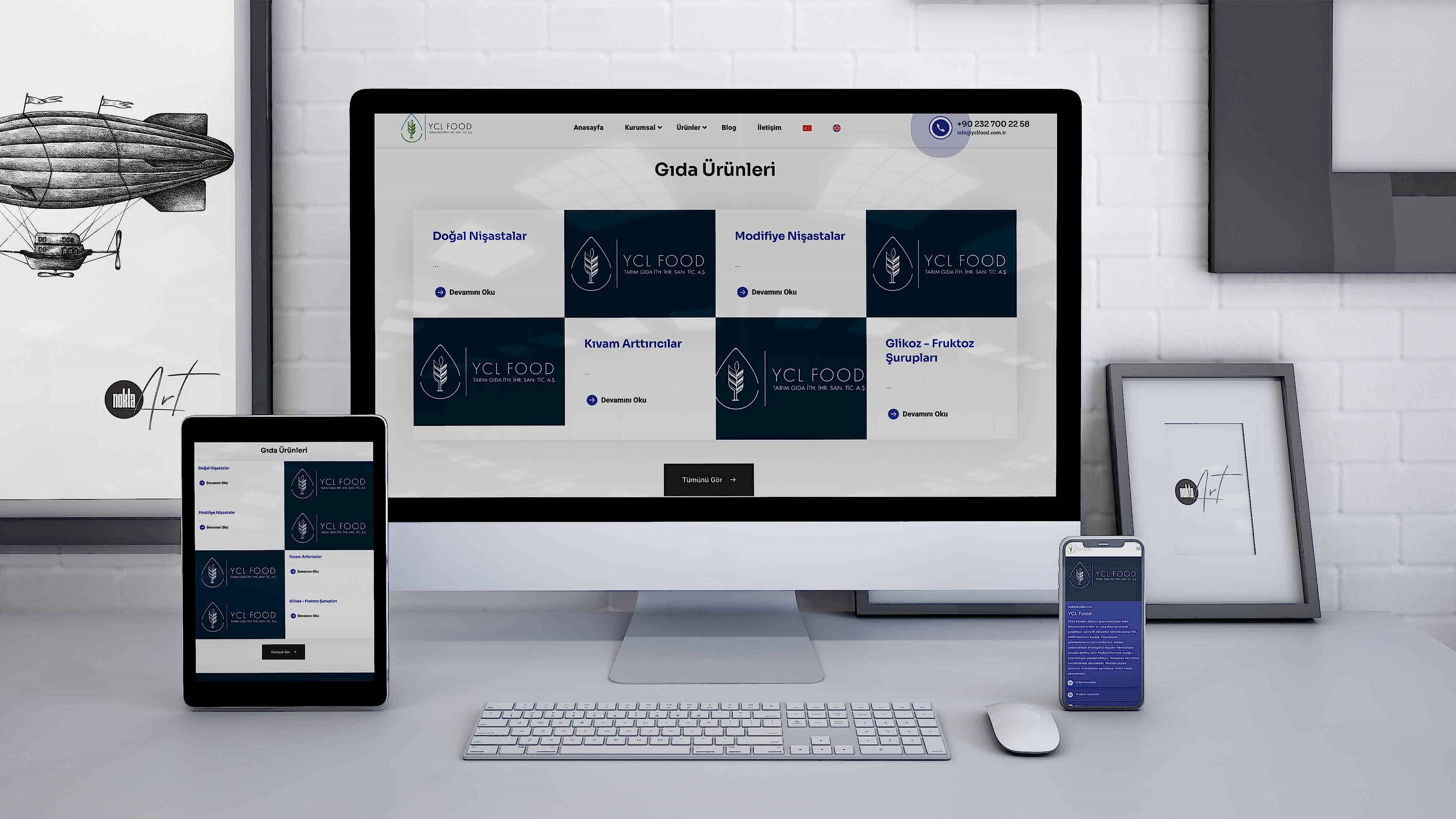 YCL Food - Web Sitesi ve Yazılım İşi